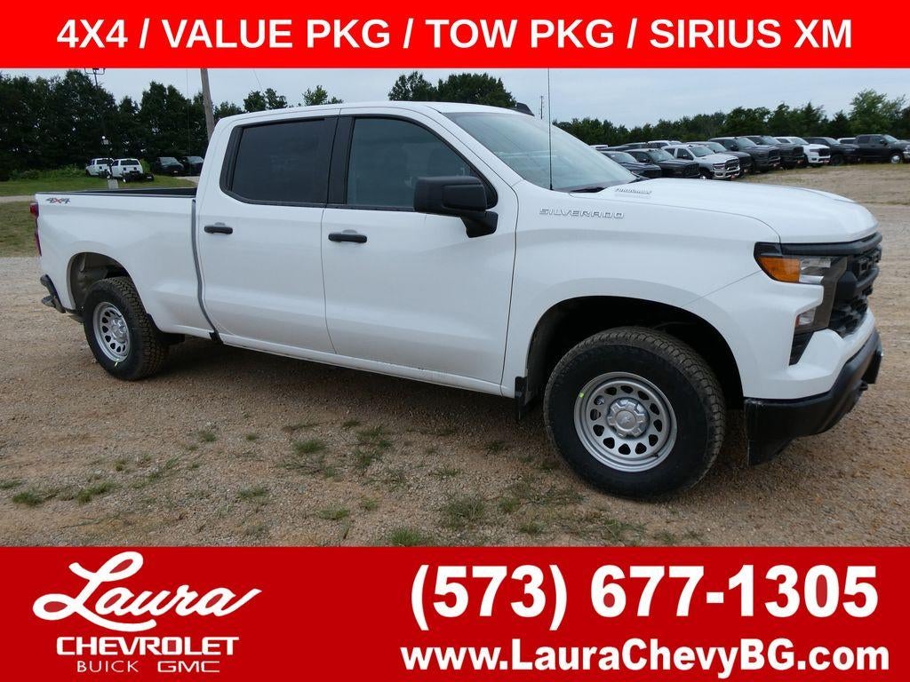 2026 Chevrolet Silverado 1500 WT in Summit White — front three-quarter view