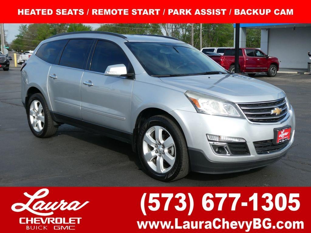 2017 Chevrolet Traverse LT in Silver Ice Metallic — front three-quarter view