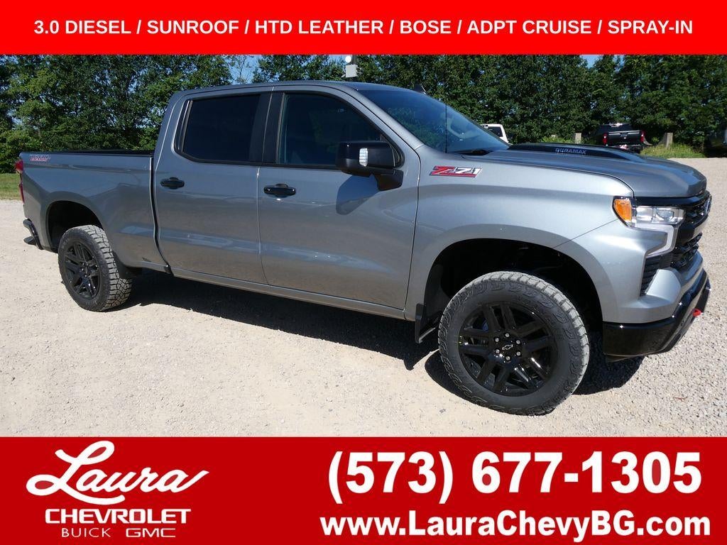2026 Chevrolet Silverado 1500 LT Trail Boss in Sterling Gray Metallic — front three-quarter view