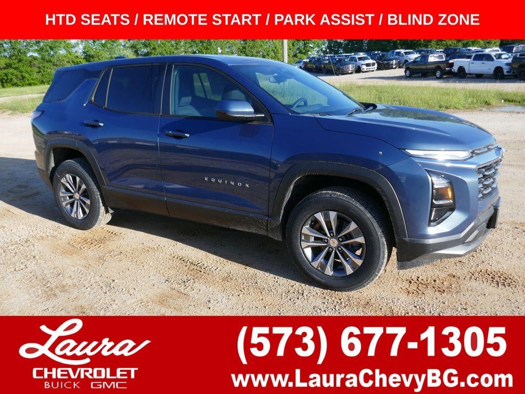2026 Chevrolet Equinox LT in Lakeshore Blue Metallic — front three-quarter view