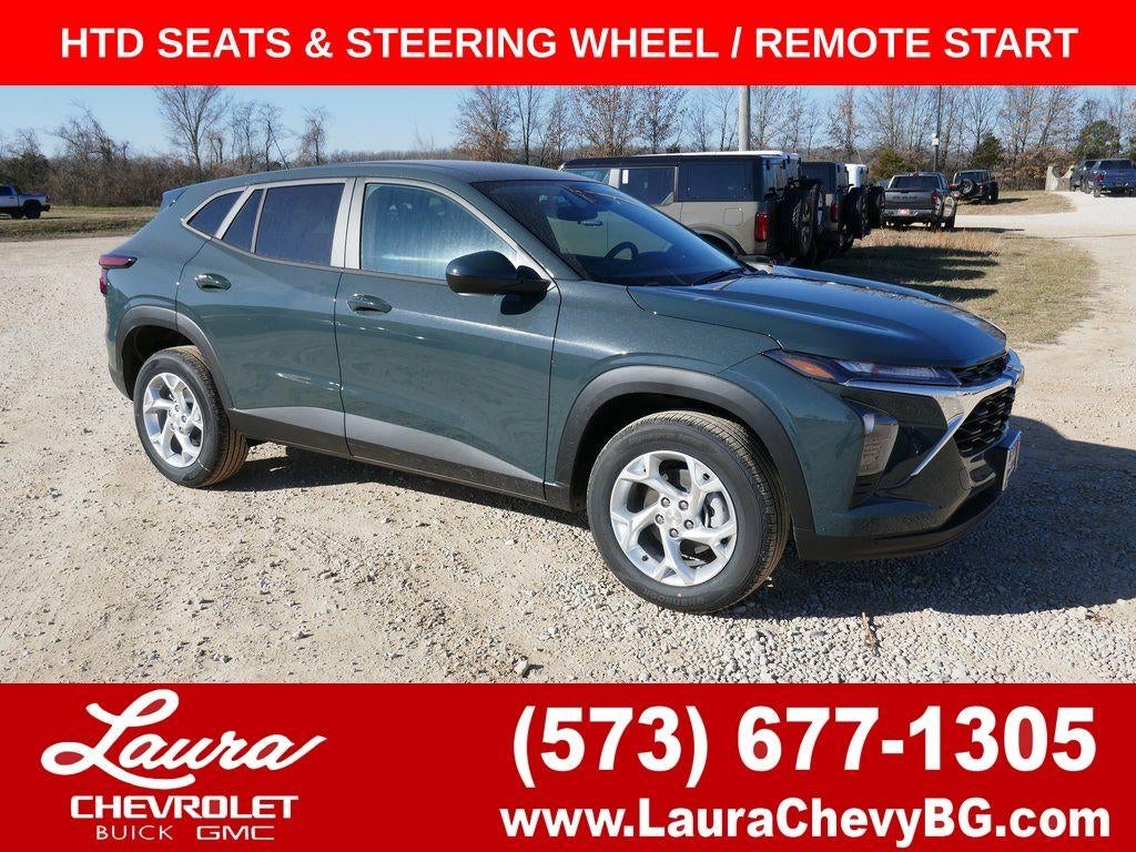 2026 Chevrolet Trax LS in Cypress Gray — front three-quarter view