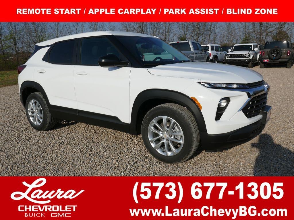 2026 Chevrolet Trailblazer LS in Summit White — front three-quarter view